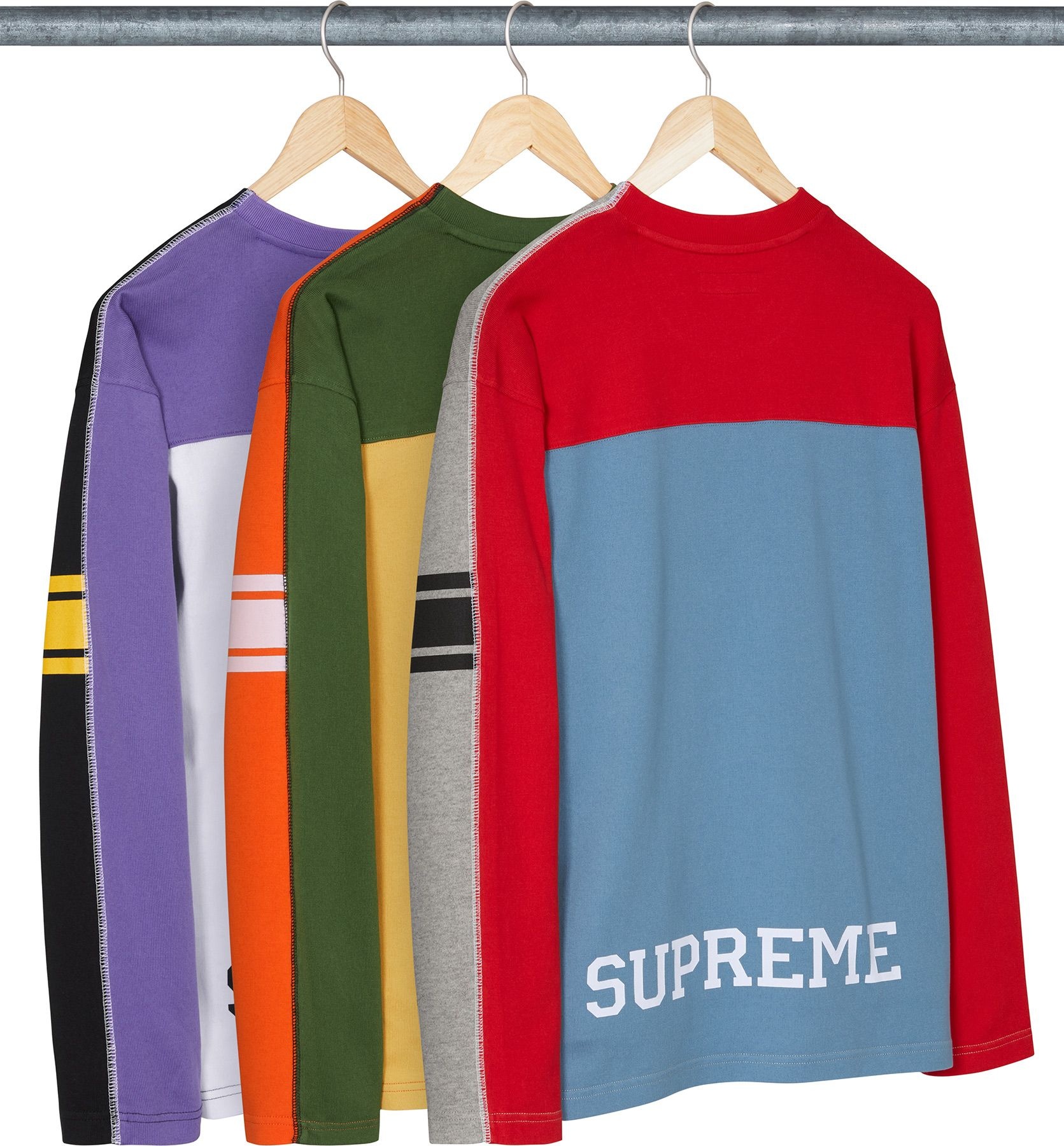 Split L/S Football Top view 5